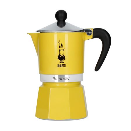 Bialetti Rainbow Espressokocher 3 Tassen 130 ml Gelb