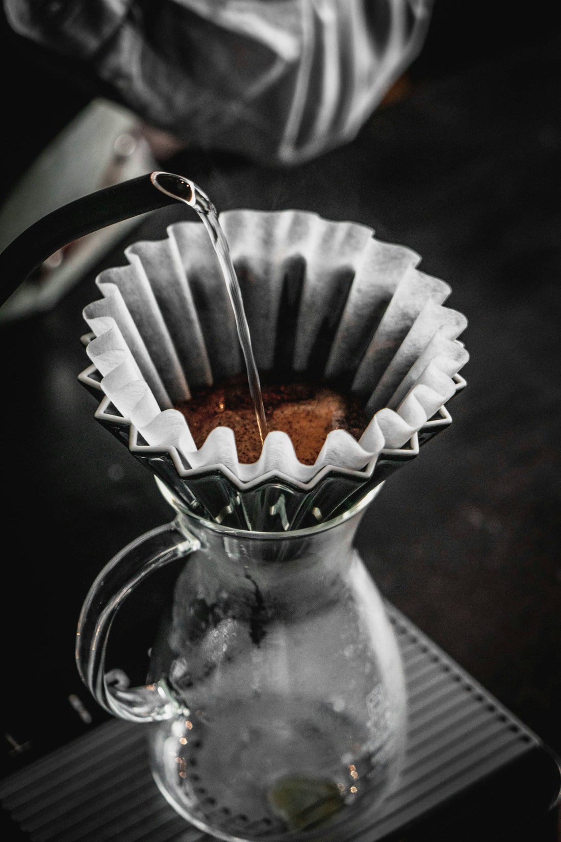 Kaffeezubereitung mit Origami Dripper