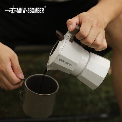 MHW-3BOMBER Double Valve Moka Pot Espressokocher 100 ml