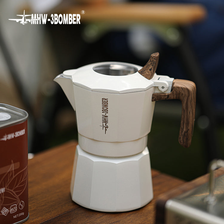 MHW-3BOMBER Double Valve Moka Pot Espressokocher 100 ml