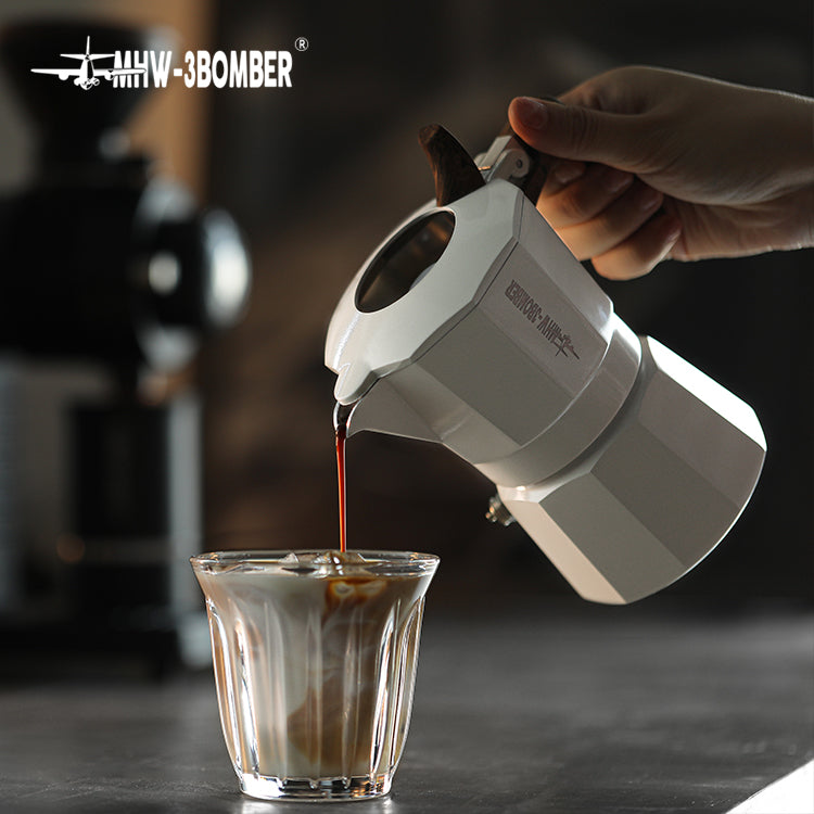MHW-3BOMBER Double Valve Moka Pot Espressokocher 100 ml