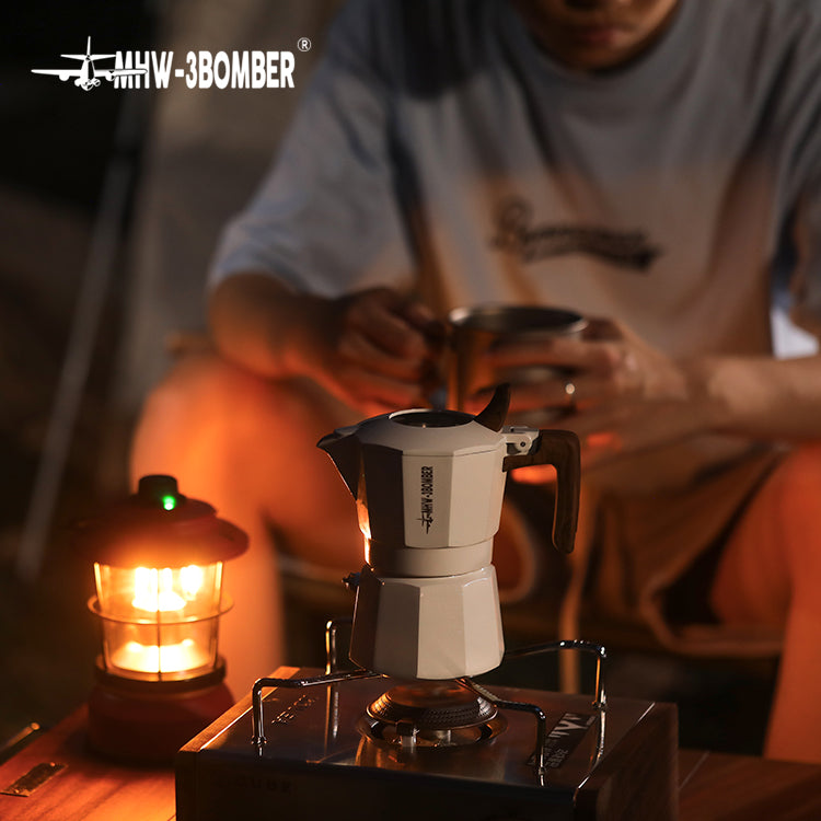MHW-3BOMBER Double Valve Moka Pot Espresso Maker 100 ml