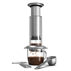 AeroPress Premium Coffee Press, Kaffeebereiter aus Glas und Edelstahl