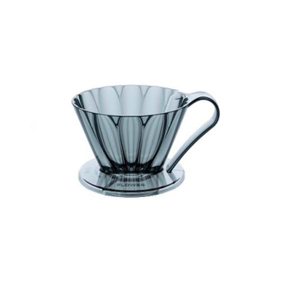 CAFEC Handfilter Flower Dripper Oval 102 Clear Black