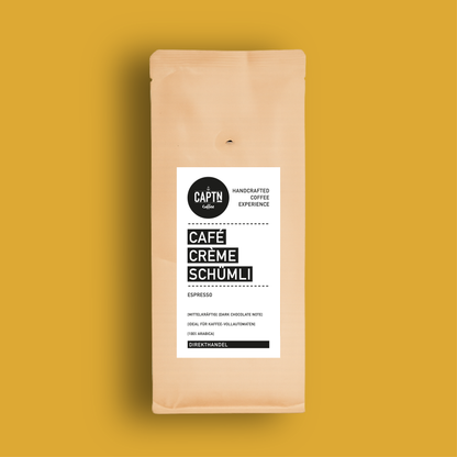 CAFÉ CRÈME SCHÜMLI Espresso - medium strength, ideal for fully automatic machines