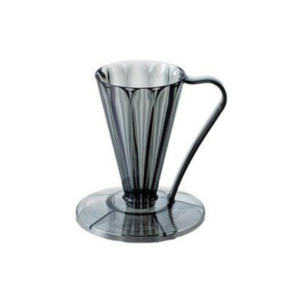 CAFEC Handfilter Flower Dripper Deep 27 - Made in Japan Clear Black