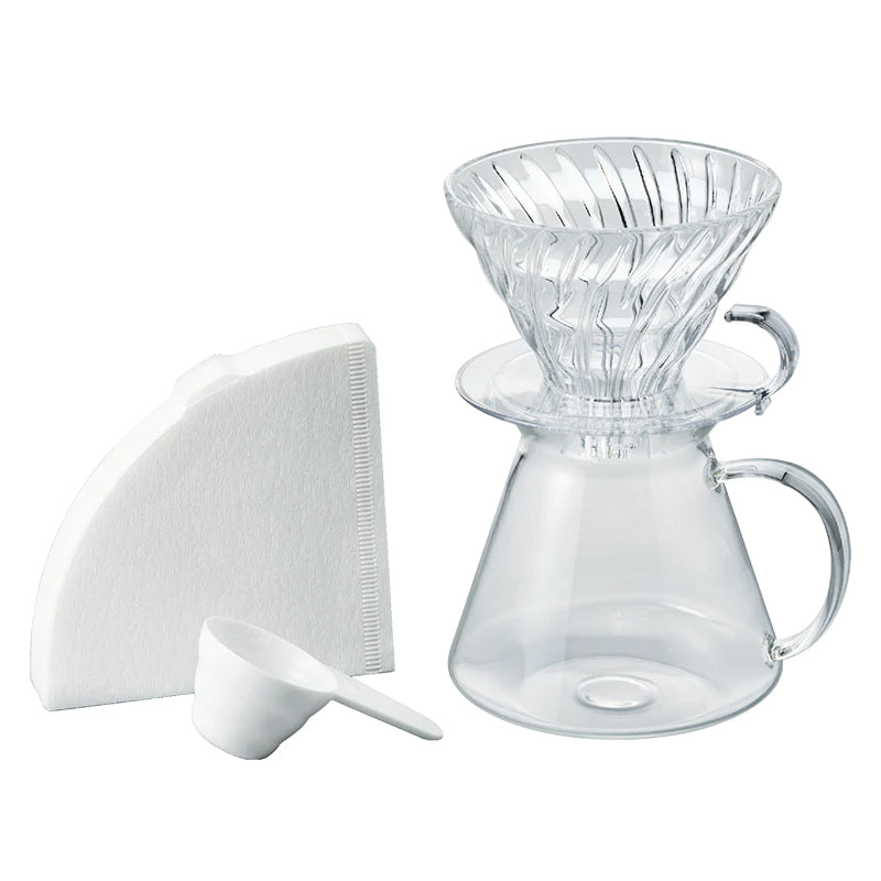 Hario V60 Kaffee-Set Glass Brewing Kit - 4-tlg.