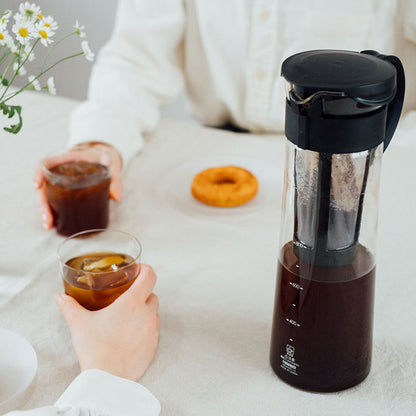 Hario Cold Brew Kaffeebereiter Mizudashi Coffee Pot 1l schwarz