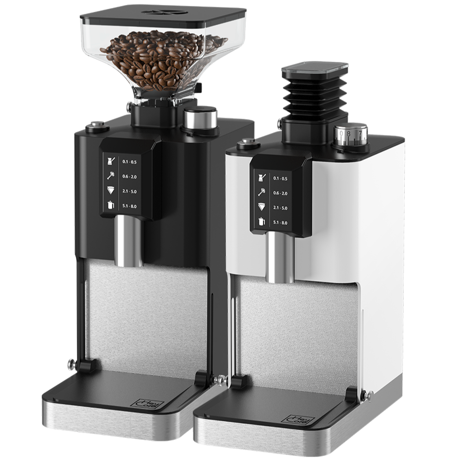 HeyCafé Jack Allround Grinder Elektrische Kaffeemühle Schwarz und weiß