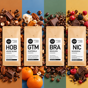Probierpaket Filterkaffee Mild 4x 250g - 4 Kaffeesorten, gemischt