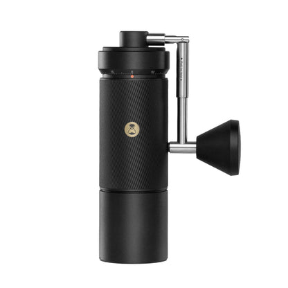 Timemore Chestnut S5 Pro Handkaffeemühle in Schwarz mit externer Mahlgradeinstellung und klappbarer Kurbel