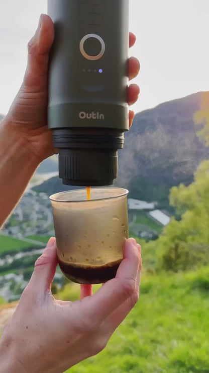 OutIn Nano portable electric espresso machine for on the go