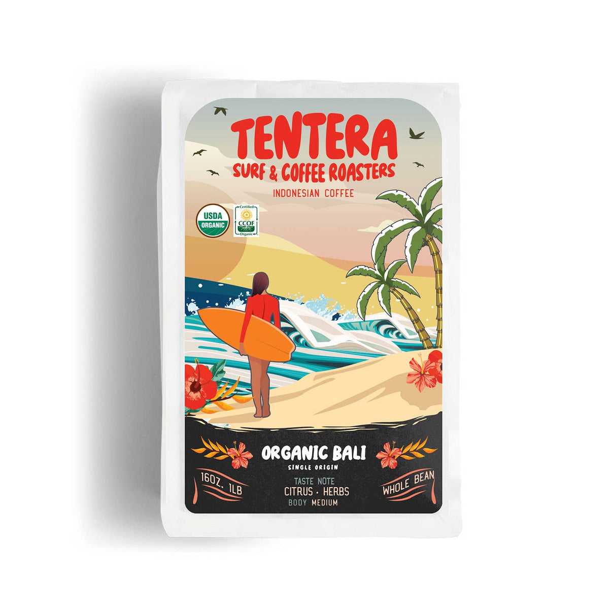 Tentera Bali Filterkaffee - Mittelkräftig, Zitrus, Kräuter