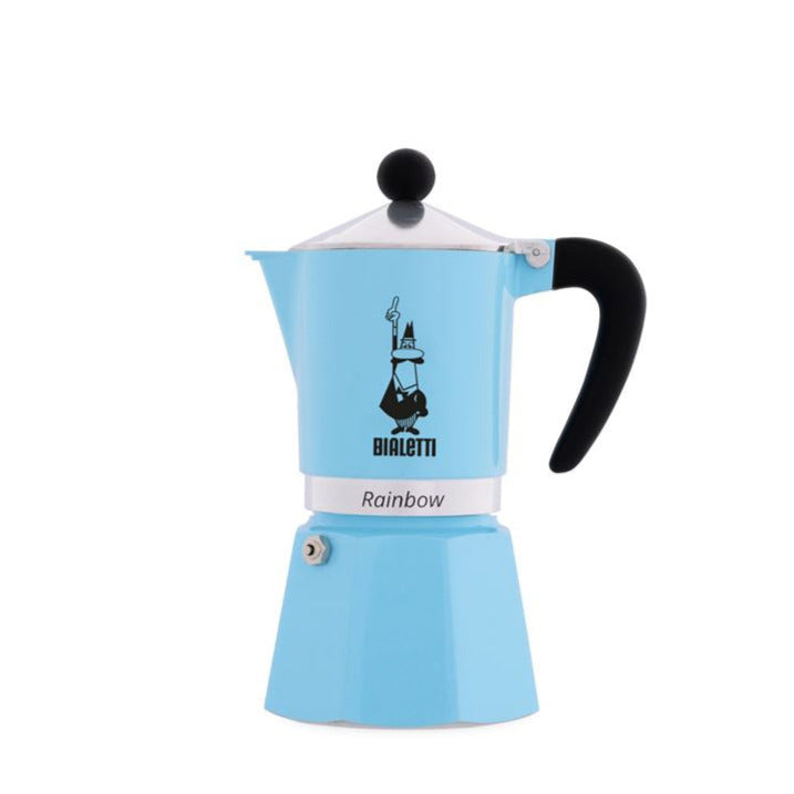 Bialetti Rainbow Espressokocher 3 Tassen 130 ml Blau