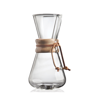 Chemex glass coffee carafe for 1-3 cups