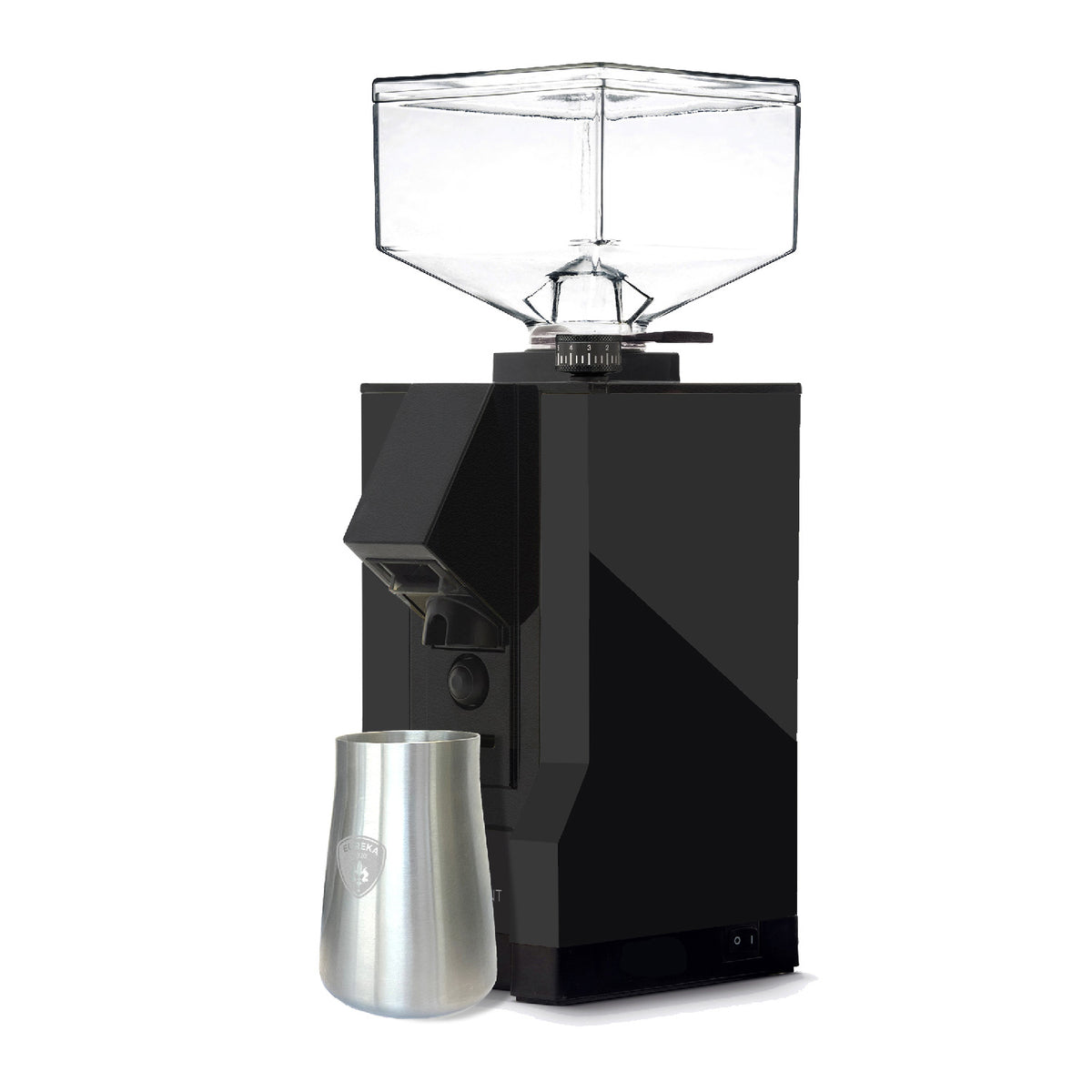 Eureka Mignon Filtro Silent Kaffeemühle mit schwarzem Auswurf