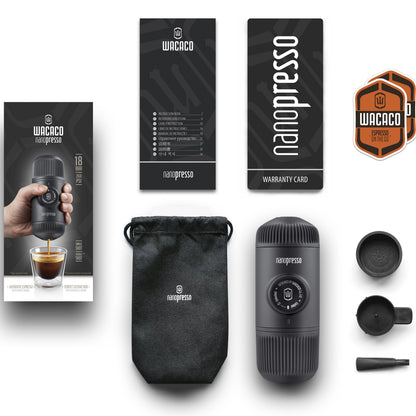Wacaco Nanopresso tragbare Espressomaschine Lieferumfang