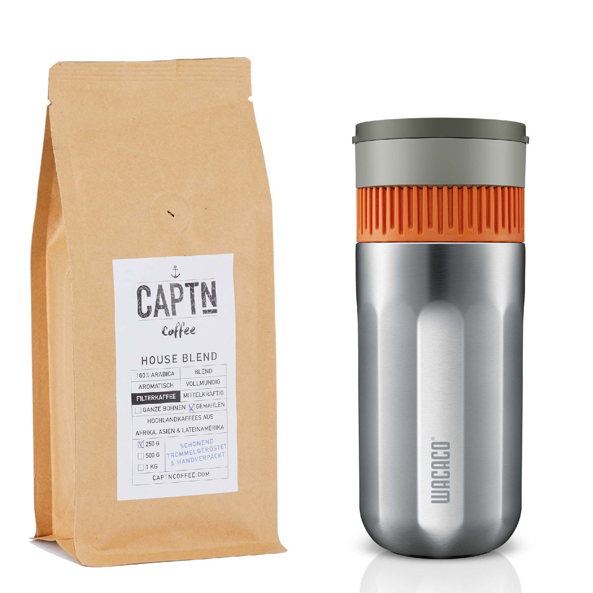 Wacaco Pipamoka to-go und Kaffee im Set