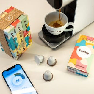 Doubleshot Kaffeekapseln gemischt mit Morning Kapselmaschine