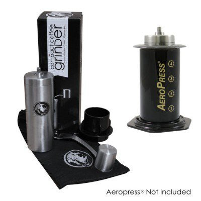 Kaffeemühle Grinder Small aus Edelstahl Lieferumfang
